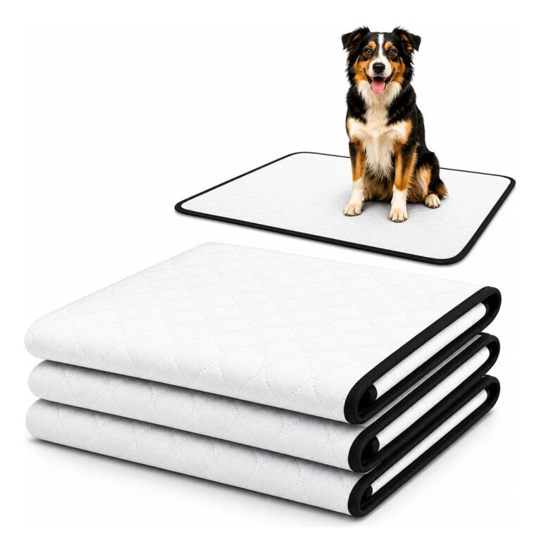 Kit 3 Tapete Higiênico Lavável Cães Cachorro Xixi Grande Dog Tapete Pet Branco Fácil Visualização Do Xixi Dog, Pode Também Verificar Qualquer Alteração Do Xixi Do Seu Cachorro.