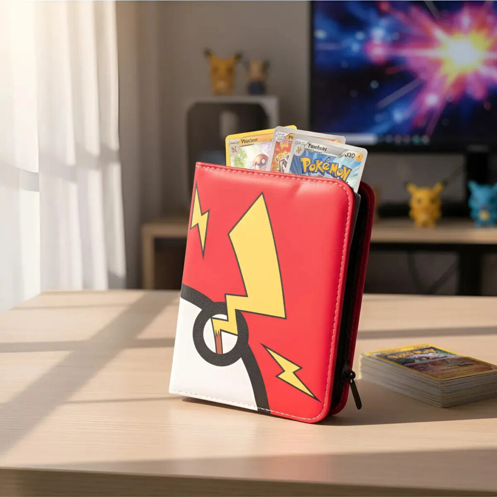 Fichário Pokémon Oficial 400 Cartas Zíper + 50 Folhas