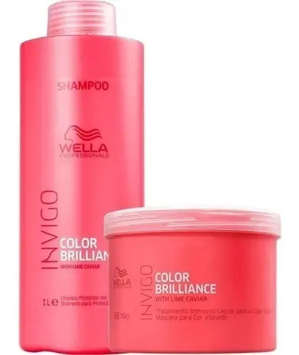 Wella Kit Color Brilliance Shampoo 1l+ Masc 500ml