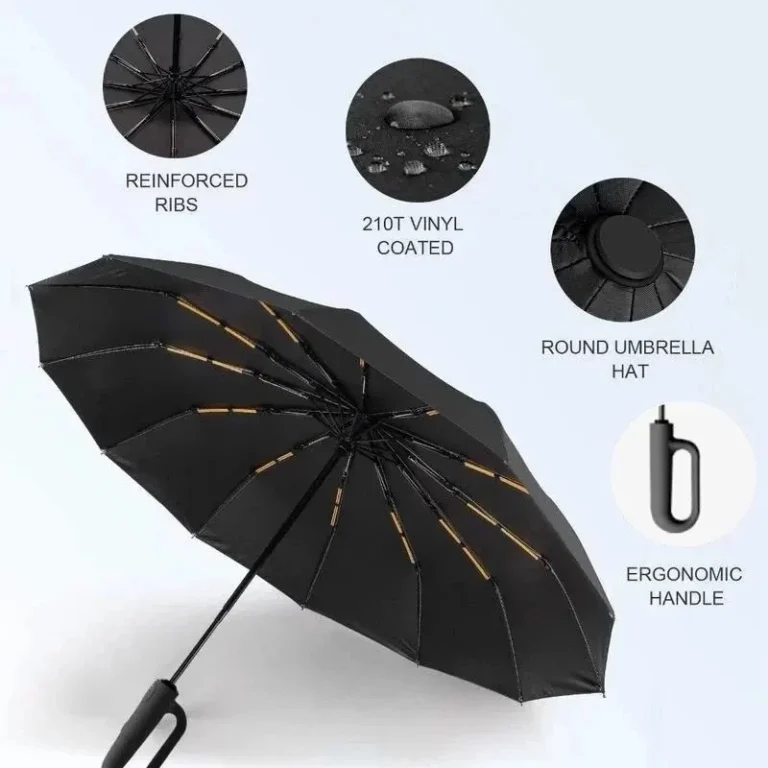 Guarda Chuva Automático Abre Reforçado Contra Vento Proteção