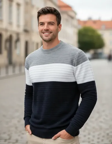 Suéter Masculino Blusa De Frio Lã Tricô Texturizado Premium