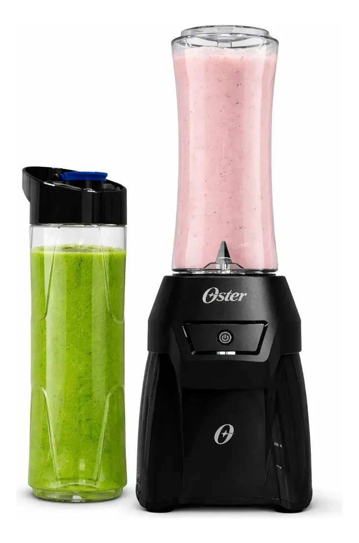 Liquidificador Oster Blender To Go Portátil 700w 110v + 2 Jarras De 500ml Ultrarresistente Com Sobretampa