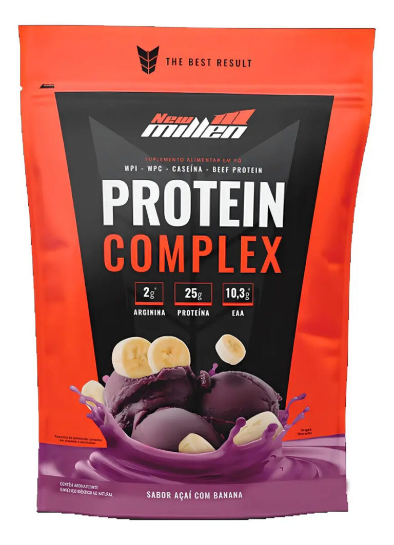 Protein Complex 900g – New Millen Sabor Açaí Com Banana