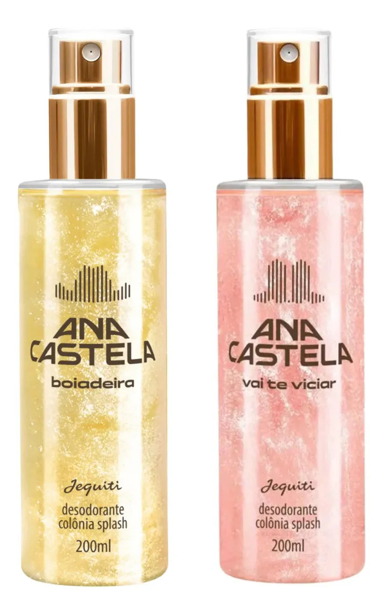 Kit 2 Body Splash Ana Castela Boiadeira e Vai Te Viciar Jequiti 200ml Feminino Perfume Colônia Kit Presente Original