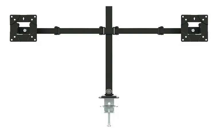 Suporte Articulado Para 2 Monitores Zinnia TMS 180 Preto 17 a 32 Pol com VESA 75×75/100×100 e Capacidade até 10 kg