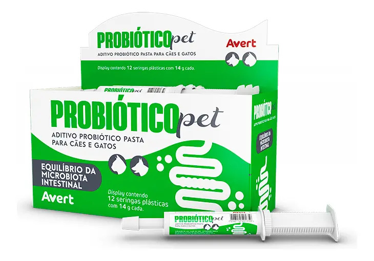 Aditivo Probiótico Pet Em Pasta Para Cães E Gatos Avert 14 G
