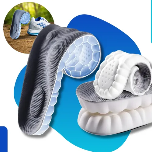 Palmilha De Altissimo Conforto 4d Tênis Sapatos Ortopédica