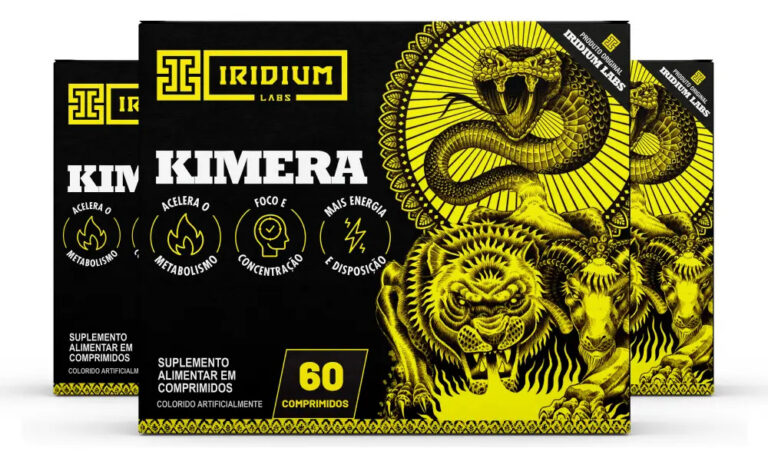 3 Kimera 60 Caps Iridium Labs Sabor Sem sabor Cafeína 180 g