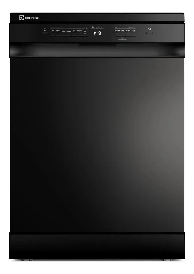 Lava-louça Electrolux 14 Serviços Lava E Seca 50 Min (lp14e) Preto 220v