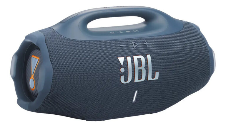 Caixa De Som Jbl Potente Bluetooth Resistente Água Azul Ip68 Jbl Boombox4br 210w Rms Graves Profundos E Estrondosos