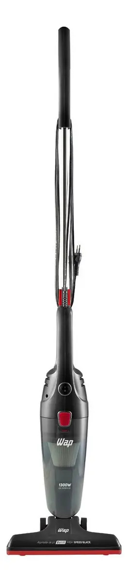 Aspirador de pó vertical 2 em 1 Wap High Speed Black cor vermelho e preto