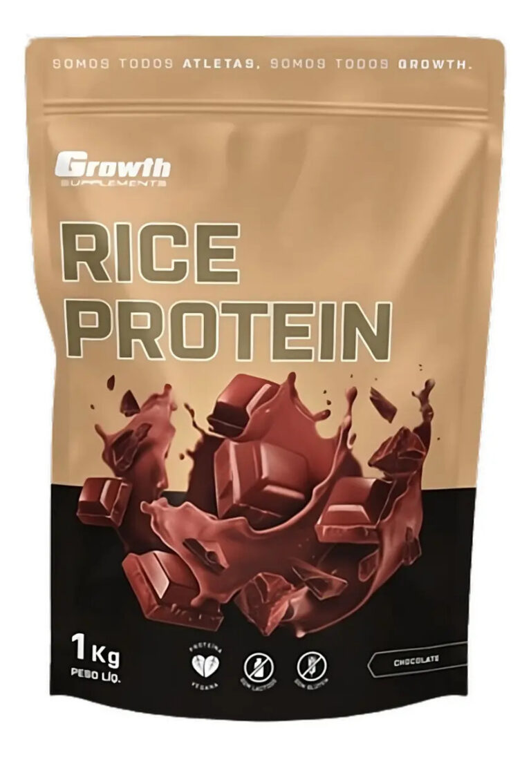 Proteína De Arroz 1kg Growth Supplements – Sabor Chocolate Chocolate