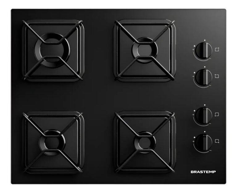 Cooktop Brastemp a Gás 4 Bocas com Grades de Ferro – BDD61BE