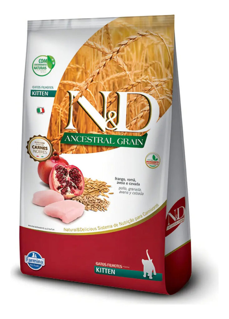 Ração Farmina N&d Ancestral Gato Filhote Frango E Romã 7,5kg
