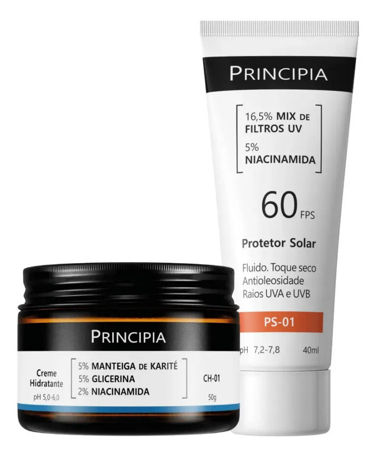 Principia Kit Hidratação E Proteção Facial Ch-o1 + Ps-01 Todo Tipo De Pele Dia/noite