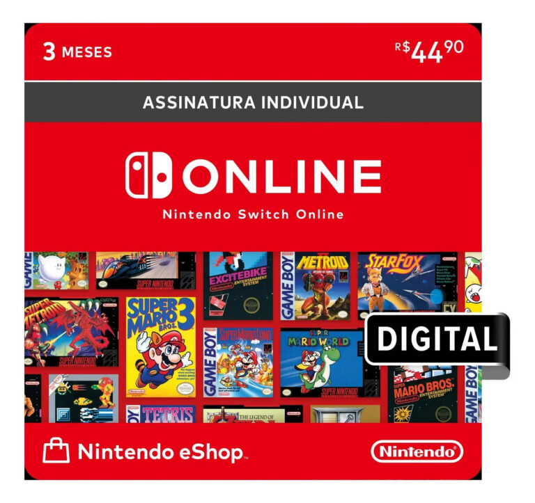 Nintendo Switch Online Assinatura 3 meses (Digital)