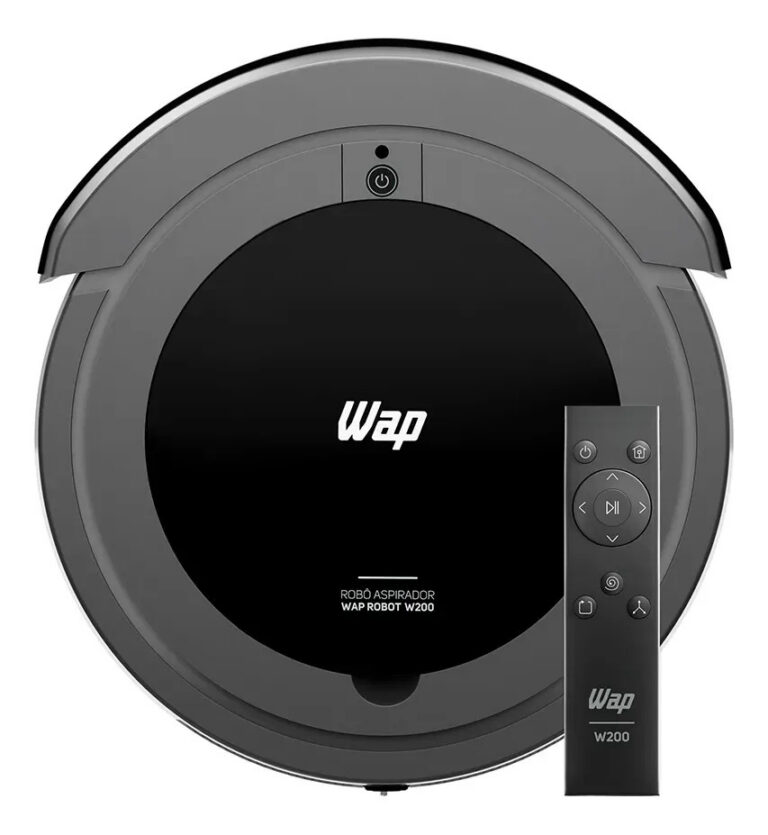 WAP Robô W200 Aspirador Robô 3 em 1 Varre Aspira Passa Pano Bivolt