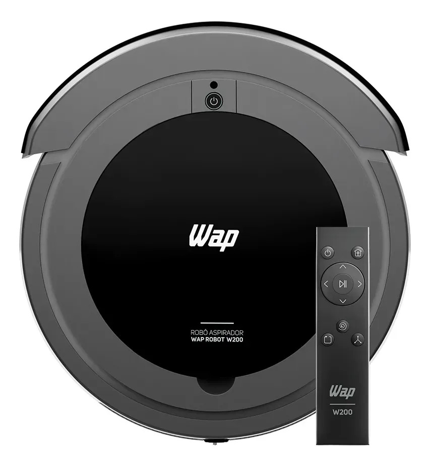 WAP Robô W200 Aspirador Robô 3 em 1 Varre Aspira Passa Pano Bivolt