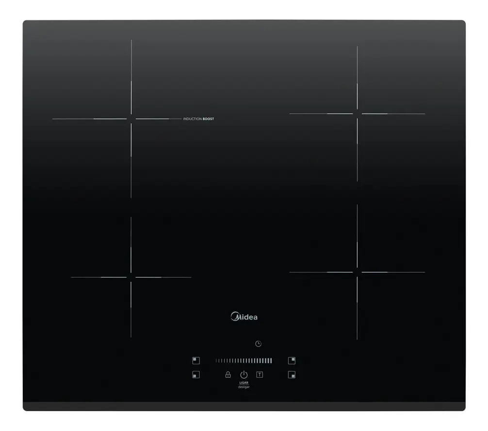 Cooktop 4 Bocas De Indução Even Pro Midea Cor Preto