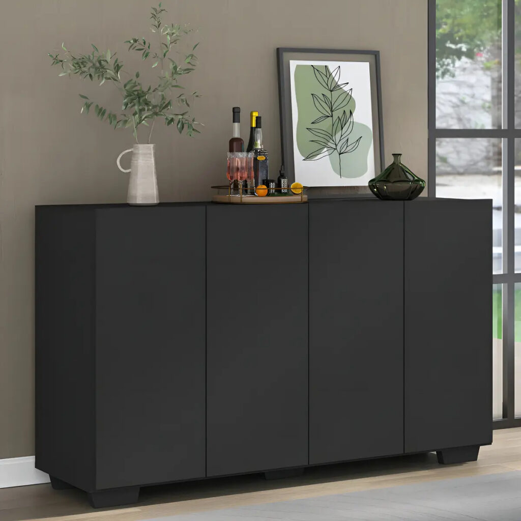 Buffet Aparador para Sala de Jantar Multimóveis MP1092 Preto