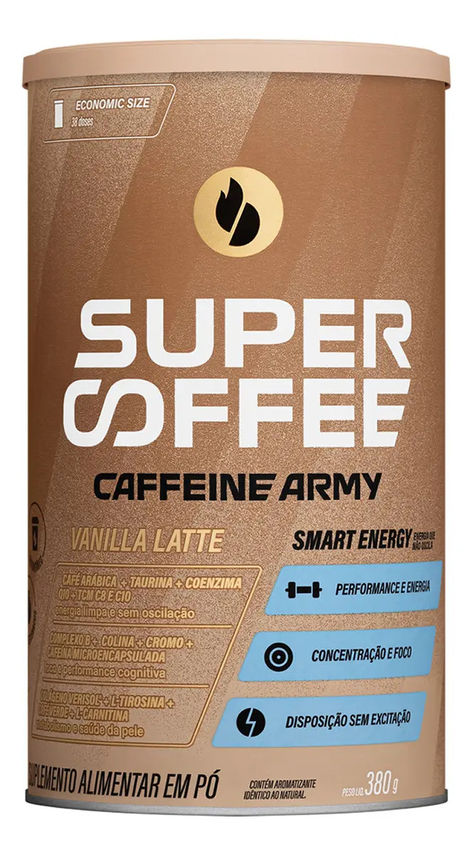 Supercoffee Vanilla Latte – Economic Size (380g) – Caffeine Army