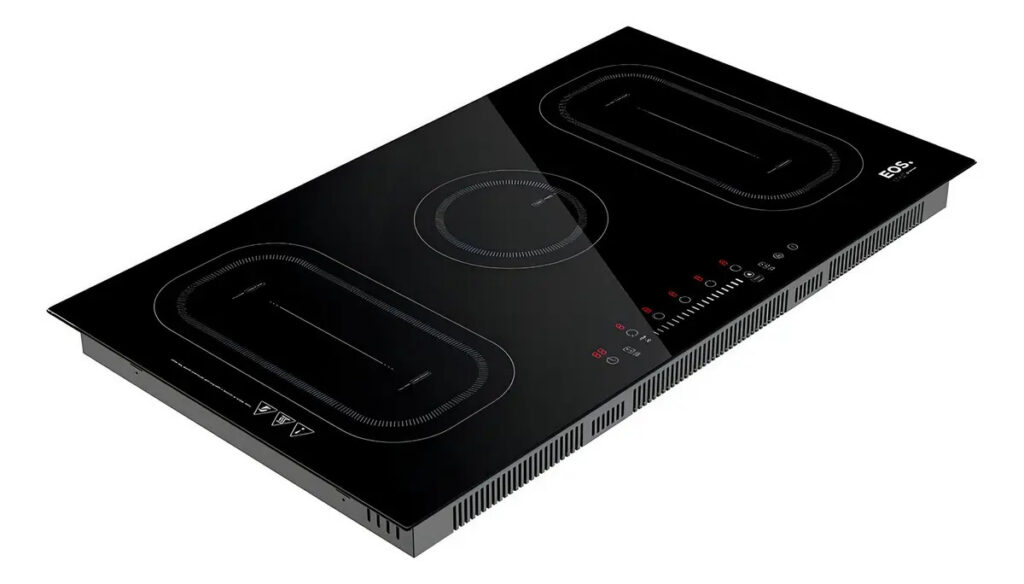 Cooktop De Indução 5 Bocas Eos 90cm 9500w Preto Eci05epf
