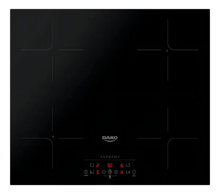 Cooktop de Indução 4 Bocas Dako Supreme Preto com Trava de Segurança