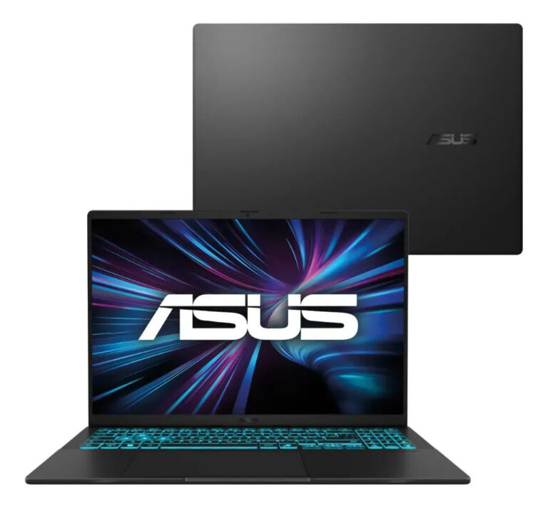 Notebook ASUS V16 Gamer V3607VM NVIDIA RTX 5060 Intel Core 5 16GB RAM 512GB SSD Windows 11 Home 16″ LCD LED FHD nível IPS 144Hz RP138W