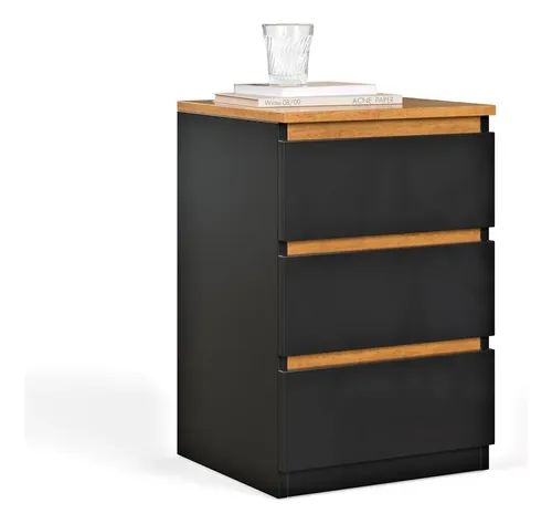 Mesa De Cabeceira Retrô Quarto Decoração 3 Gavetas – Cores