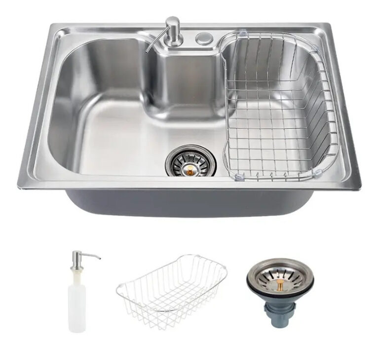 Cuba Gourmet para Cozinha com Acessórios Aço Inox 201 60x42cm Carajás Pingoo.casa – Prata