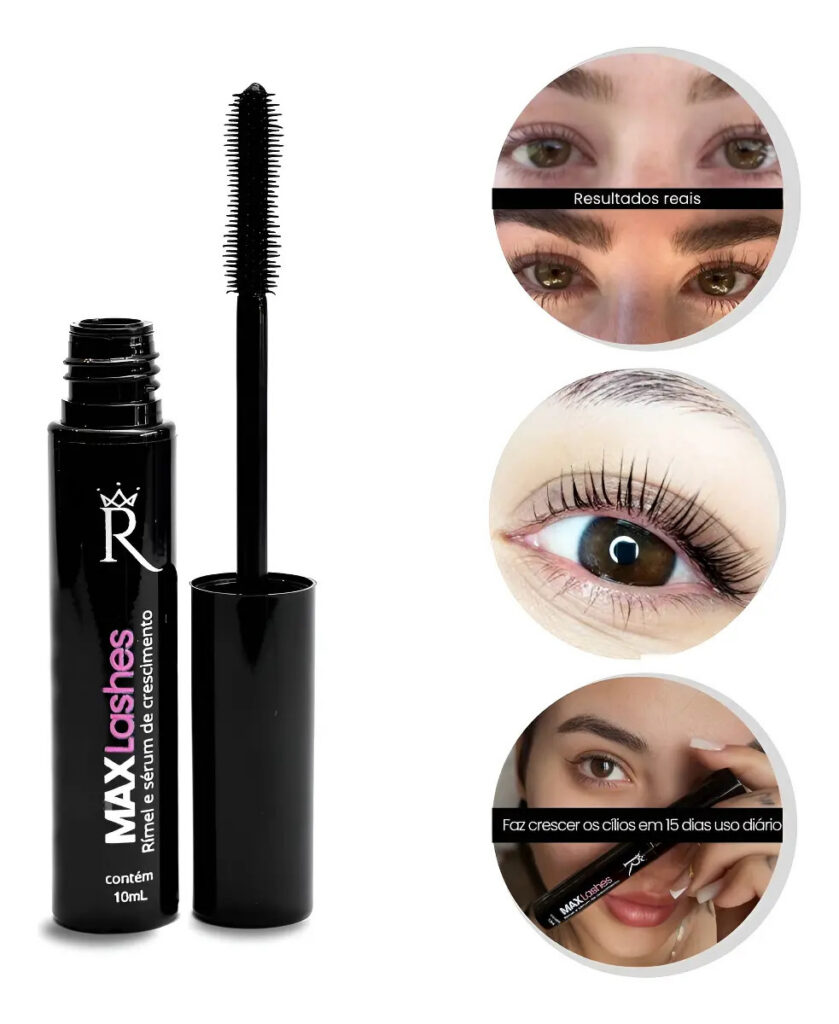Max Lashes 2em1 Sérum De Tratamento E Rimel Preto