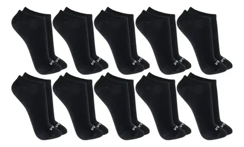 Kit 10 Pares Meias Mash Invisível Esportiva Algodão Original