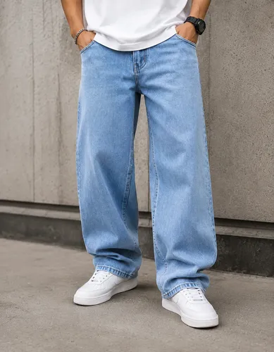 Calça Jeans Balão Masculina Baggy Grande Bag Wide Streetwear