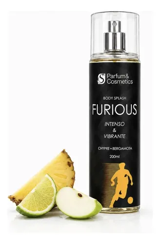 Body Splash Furious Masculino 200ml Treino Academia Dia A Dia