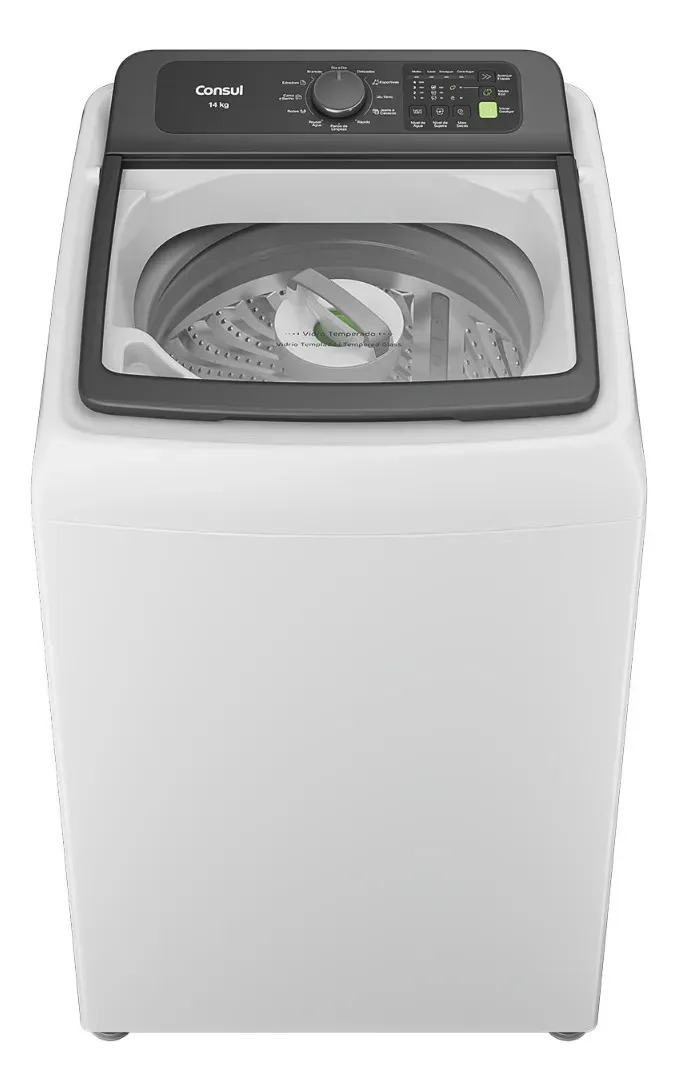 Máquina de Lavar Consul 14Kg Branca com Modo Eco – CWN14AB