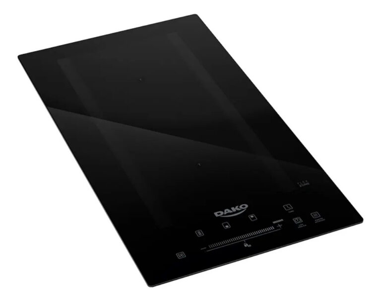 Cooktop De Indução 2 Bocas Dako Com Zona Flexível e 9 Níveis de Potência Mais Turbo