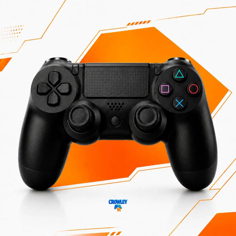 Controle Sem Fio Bluetooth Para Videogame Tv Smart Pc Gamer Celular Dual Shock Joystick Manete – Crowley