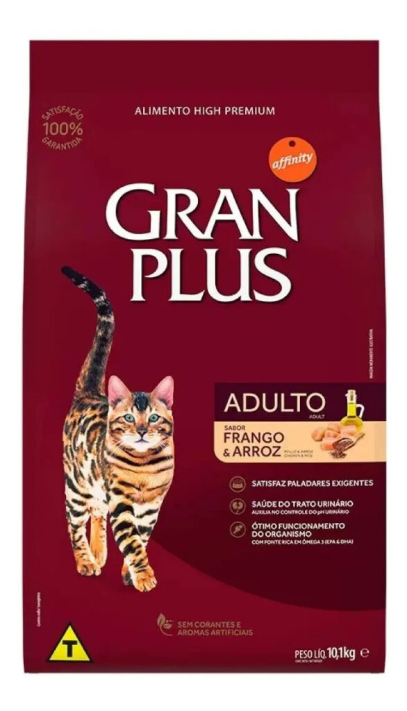 Ração Gatos Adultos Frango E Arroz 10,1kg Granplus