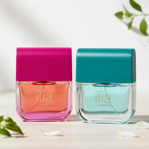 Presente Kit Ilía: Desodorante Perfume Plena 50ml + Desodorante Perfume Completa 50ml
