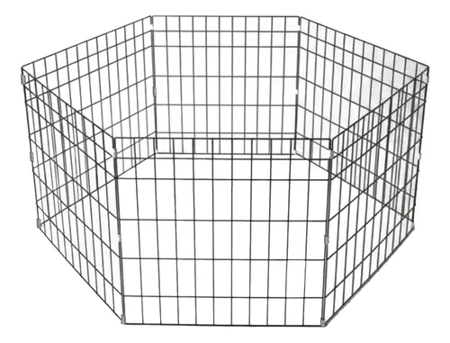 Cercadinho Dobrável Metal Pet 6 Painéis 50cm Altura Médio