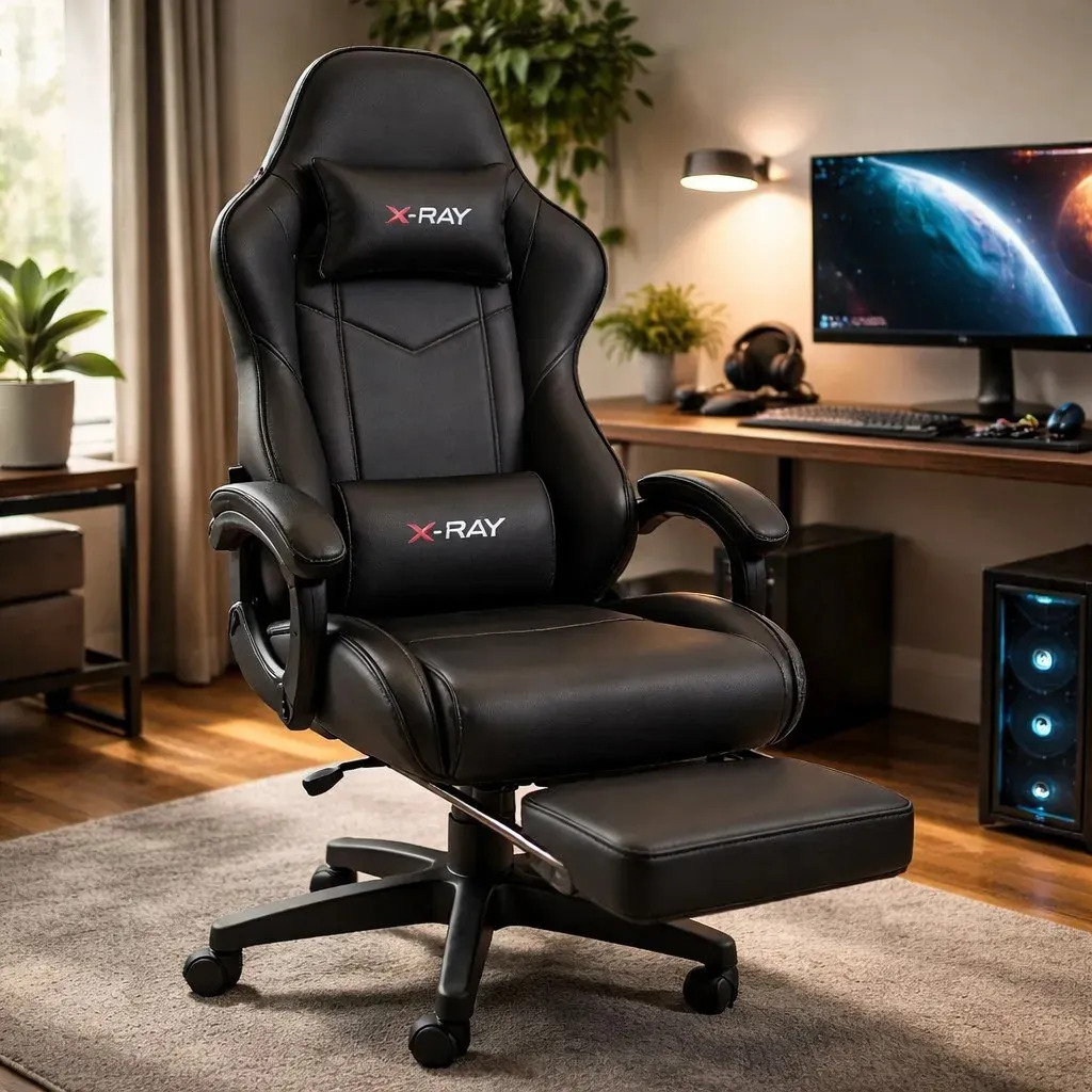Cadeira Gamer X-ray Para Jogos/escritório Confortável Cor Black