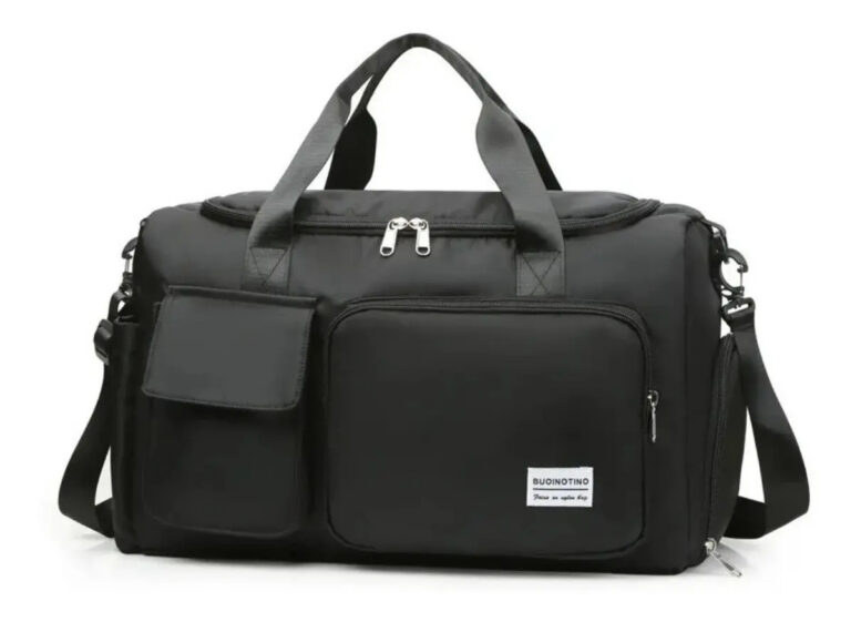 Mala De Viagem Bolsa De Mão E Transversal Feminina Masculina Cor Preto
