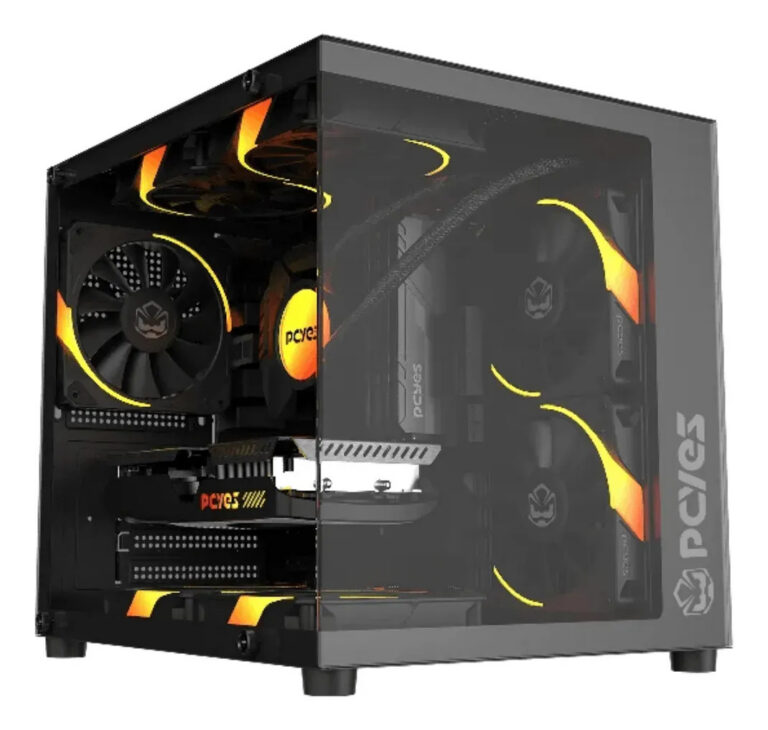 Gabinete Gamer Pcyes Forcefield Mini Black Vulcan – Gffmnbv