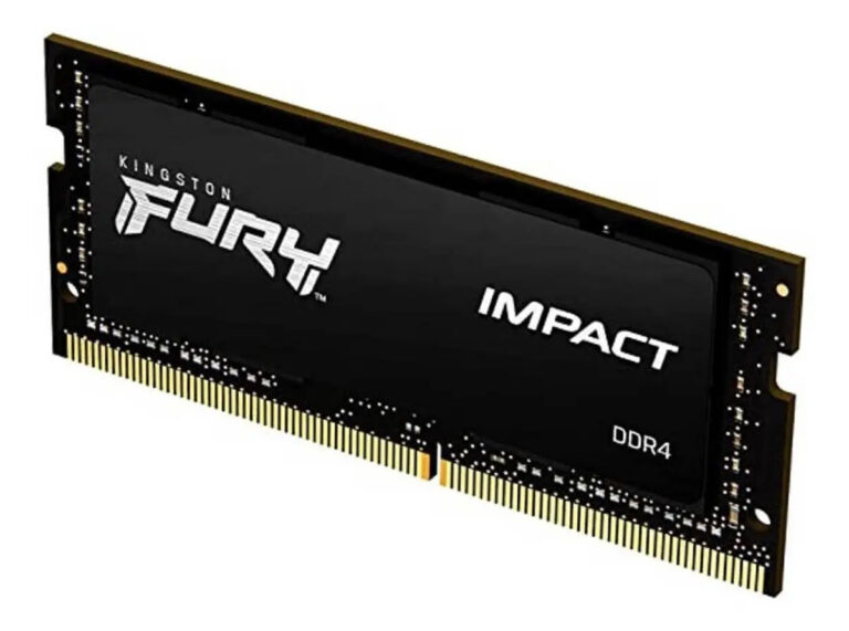 Memória RAM Para Notebook DDR4 8gb 3200Mhz CL20 Kingston Fury Impact KF432S20IB/8 Gamer Sodimm Preto
