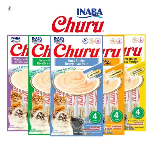 Churu Gatos Kit Com 6 Pacotes De Sabores Variados