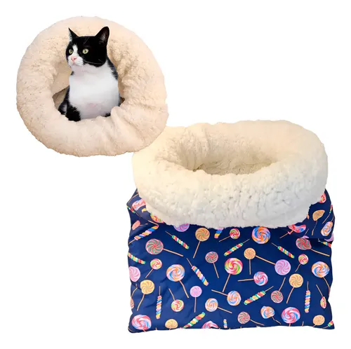Cama Toca Para Gatos Saco De Dormir Caminha Confortável