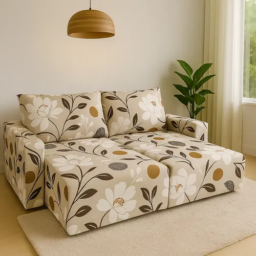 Capa Sofá Retrátil 2 Módulos Braço Completo – Cores/estampas