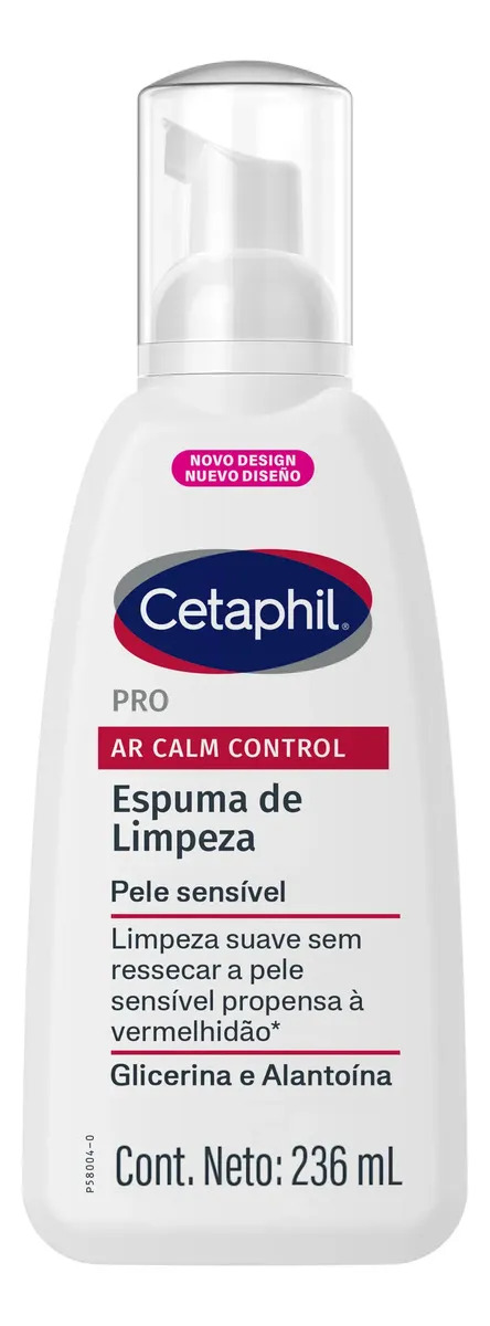 Cetaphil Pro AR Calm Control Espuma de Limpeza Facial para Pele Sensível 236ml