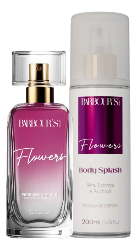 Perfume Capilar E Body Splash Flowers Barbour’s Beauty
