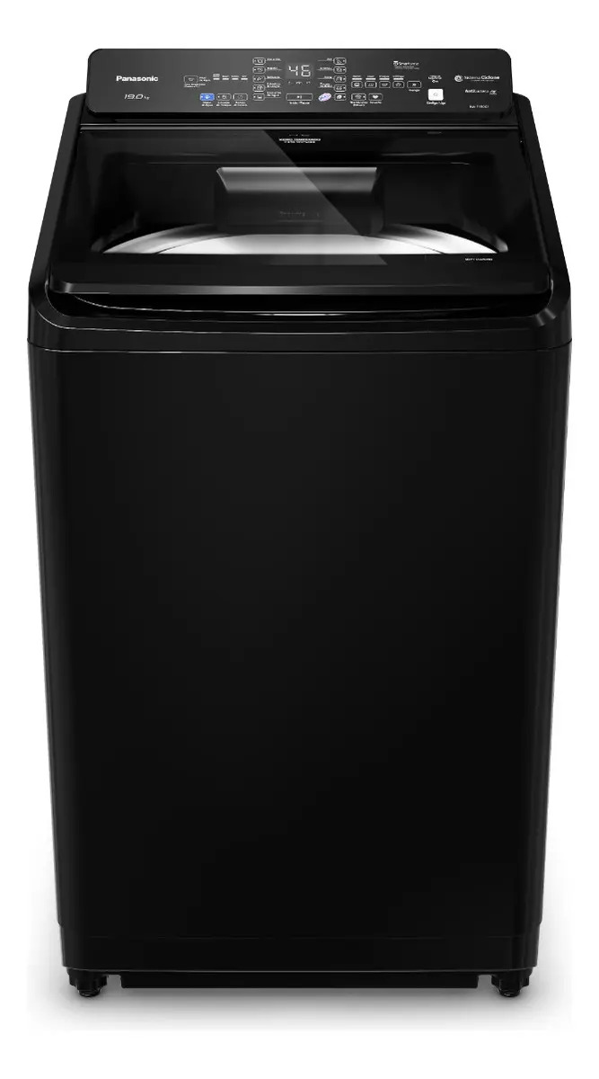 Máquina de Lavar Intuitive+ NA-F190G1BB Lavagem Eficiente Sistema Ciclone 19 kg Preta Panasonic